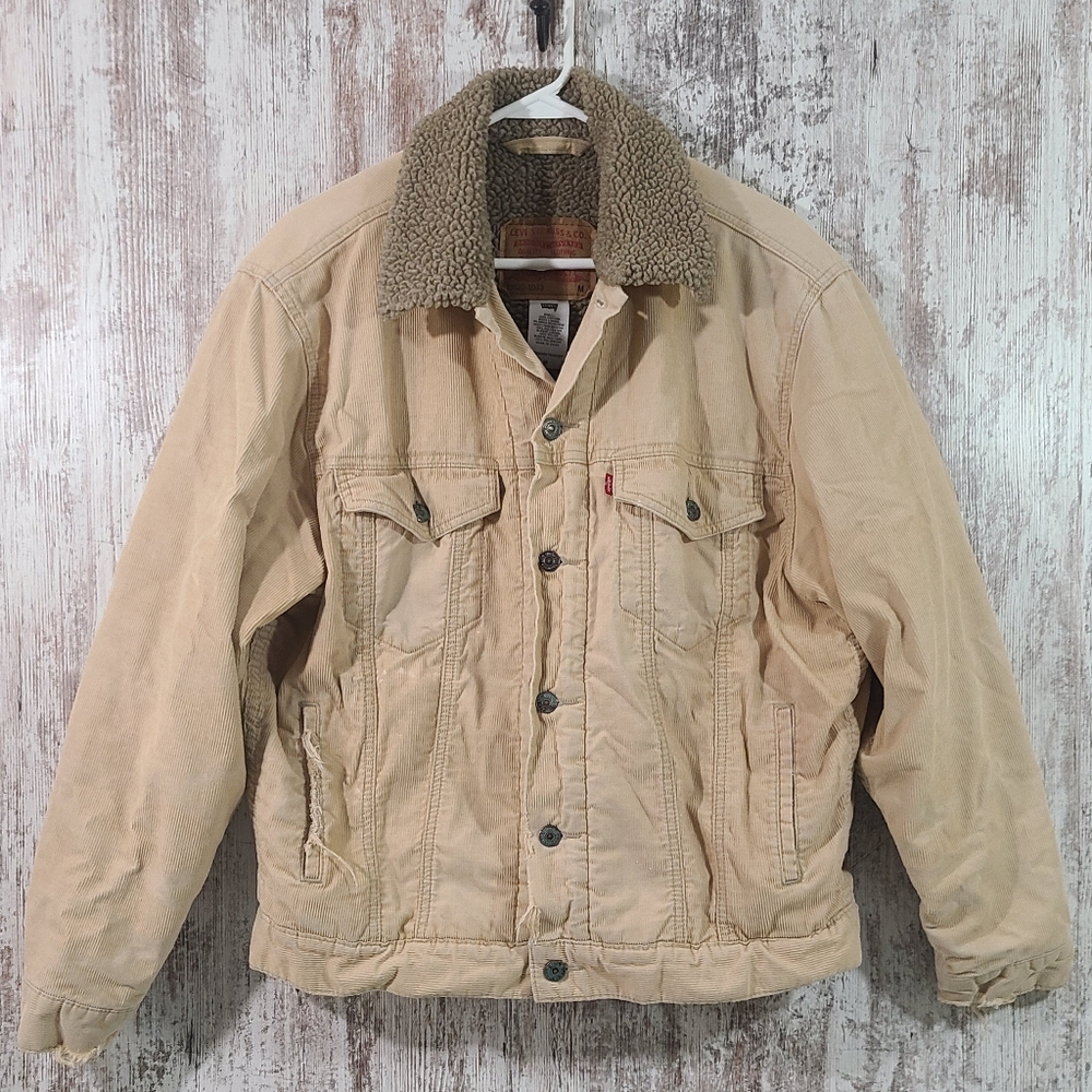 Levi's Men's Tan Sherpa-Lined Jacket